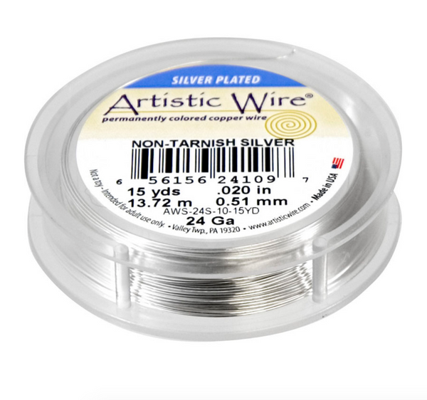 Non Tarnish Silver Tone Craft Wire, 16g